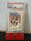 1991 Skybox USA Basketball Team Card Michael Jordan Larry Bird Magic PSA-7 HOF
