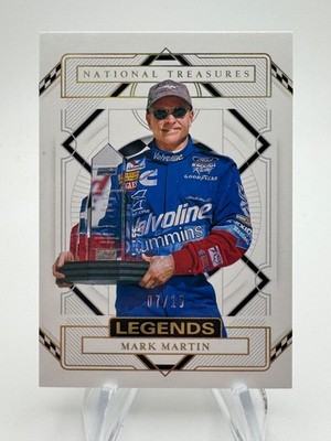 2021 National Treasures Racing MARK MARTIN Legends Holo Gold Base Set 07/10 #63