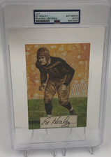 ED HEALEY PSA AUTO Pro HALL OF FAME Goal Line ART Large Slab HOF CHICAGO BEARS
