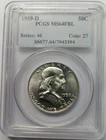1959-D Franklin Half Dollar 50C PCGS MS64FBL