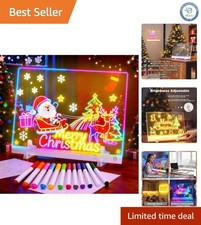 17" LED Drawing Board for Kids - Rechargeable, 7 Colors  5 Light Modes