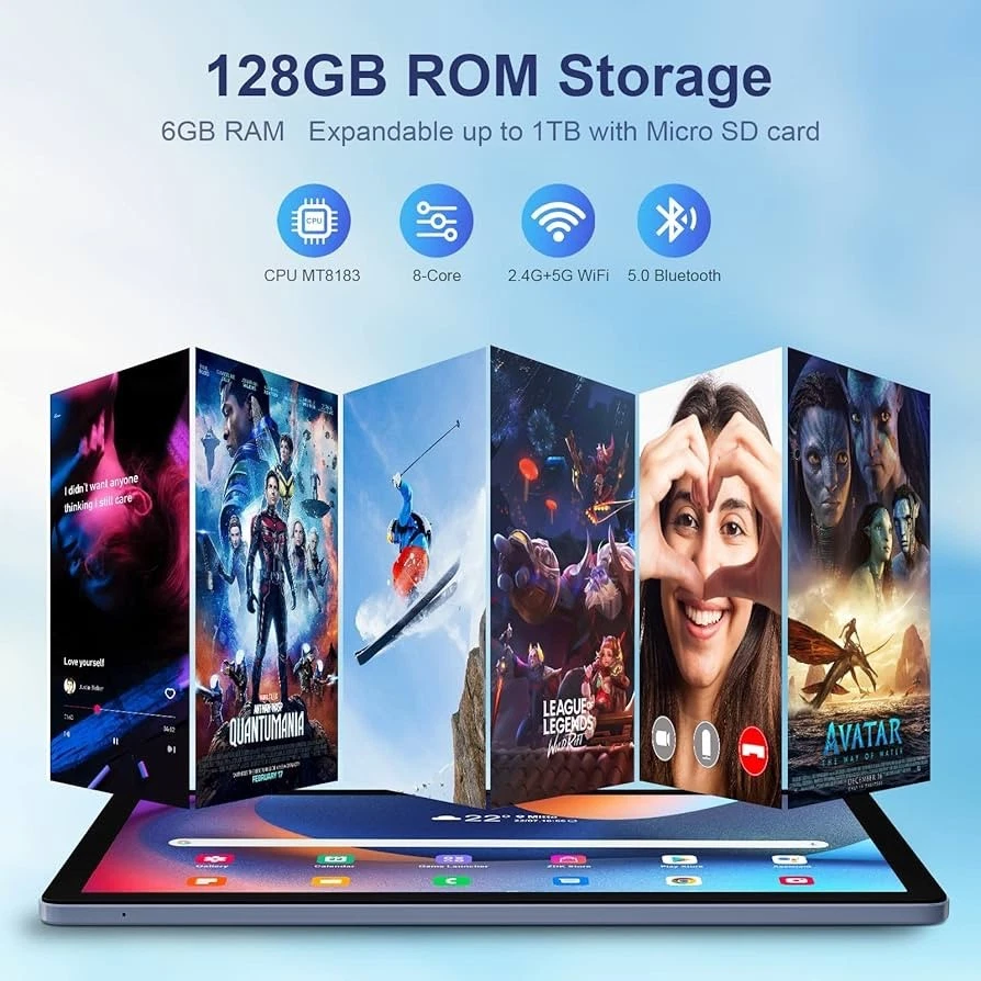 ZDK T30B | Tablet 10,1 Zoll | Octa-Core 6GB RAM+128GB ROM | Android 12 - Bild 4 von 4