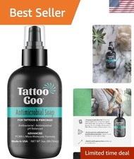 Advanced 3 oz Cleansing Soap for Tattoos Piercings - No Residue, No Irritation