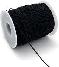 1Mm Elastic Cord for Bracelets Necklaces, 110 Yards Sturdy Stretchy Elastic Cor