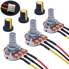 3PCS 50K Ohm Linear Taper Rotary Potentiometer WH148 B50K 3 Pin With XH2.54-3...