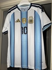 adidas Argentina 2022 World Cup Winner Lionel Messi #10 Jersey Men’s Size XL