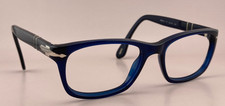 Persol Eyeglasses Frame 3012 -V 181 Transparent Dark Blue 52-18-140 Italy