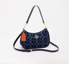 Sac Coach Denim Signature Bleu Marine