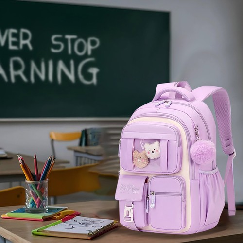 Lindo bolso grande mochilas para computadora portátil mochila universitaria escuela secundaria primaria - Imagen 5 de 11