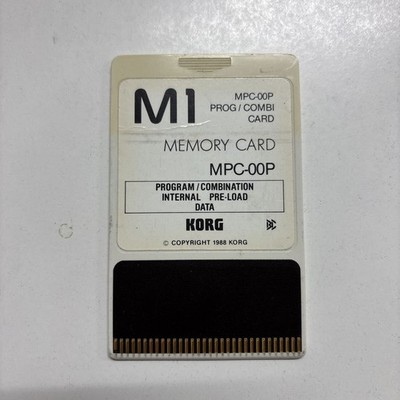 Korg M1 MPC-00P PROG/COMBI Memory Card Used from Japan