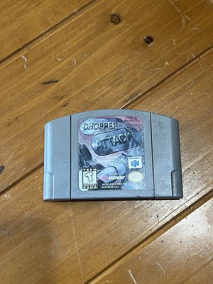 Chopper Attack Video Game Vintage 1997 Nintendo 64 N64 Authentic and Tested
