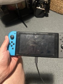 Nintendo Switch Handheld Console - Gray Blue Joy-Cons, Charger & Dock