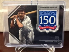 2019 Topps Update Manufactured 150th Anniversary  Mel Ott #AMP-MO Patch HOF
