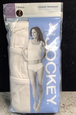 New Jockey Womens Elance 3pk. Bikinis Cotton Classic Fit Panties-White SZ 7