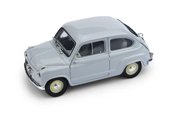 Brumm R247-03 1/43 Fiat 600 1A Serie 1955 Grigio Perla Modellauto Aus Japan-image