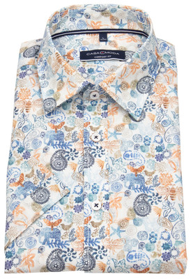 Casa Moda Kurzarmhemd Comfort Fit Print mehrfarbig