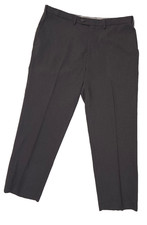 Vintage Chaps Ralph Lauren 36 x 30 Charcoal Gray Flat Front Trouser Dress Pants