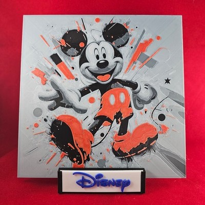 3D Layered Wall Art   Classic Cartoon Mouse Street Style 8x8Unique 