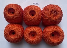 OREN BAYAN SOLMAZ CROCHET SUPER 3 100 MERSERIZE COTTON 100GRAMS ORANGE UNIT  8