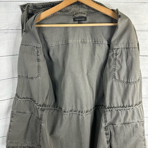 Talula Aritzia Womens size Medium Trooper Utility Military Jacket Gray - Picture 10 of 12