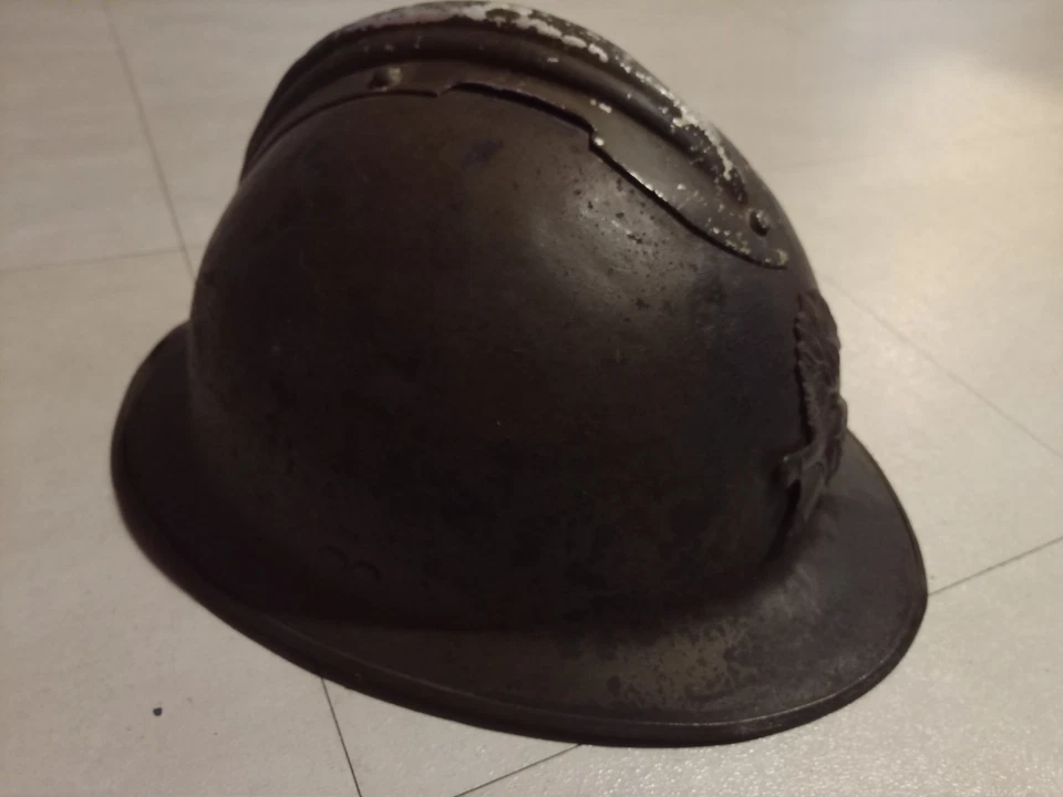 Casque Adrian artillerie WW2 - Photo 3/4