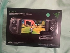 Razer Mobile Gaming bundle for Android Kishi Controller Hammerhead Earbuds Black