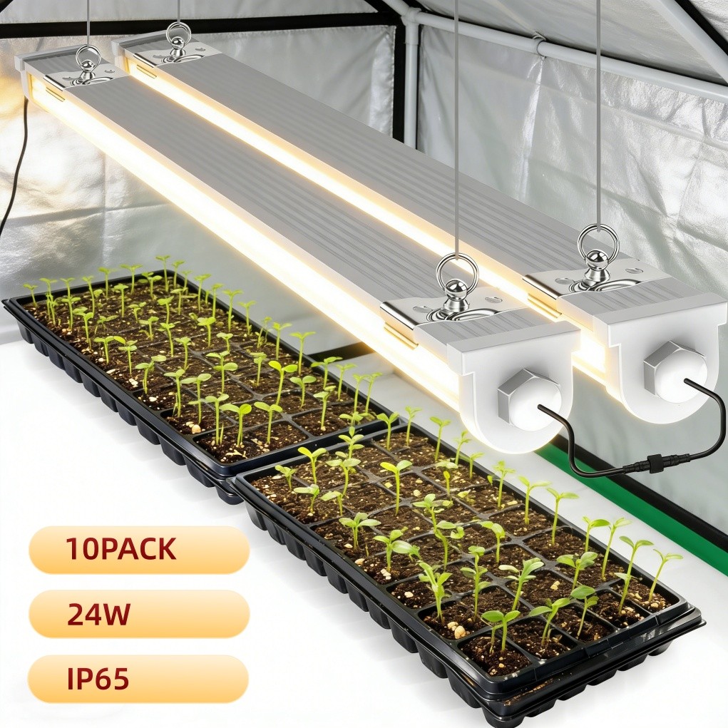 S Ip65 Indoor Plant Growing Lamps 5000k Linkable 24w