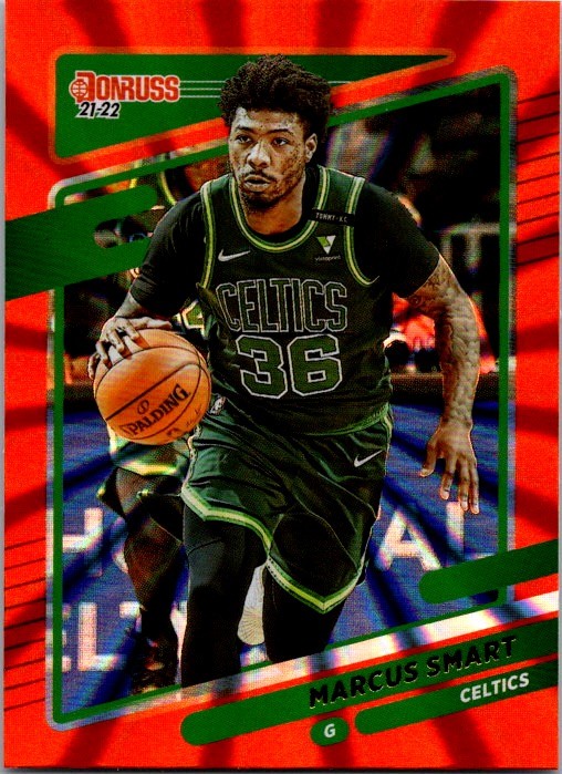 2021-22 Donruss #140 Marcus Smart Holo Orange Laser