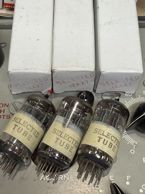 NOS Telefunken Smooth Plate SELECTED RED TIP Ultra Low Noise ECC83