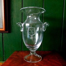 Sterling Cut Glass Palos Verdes Golf Club Crystal Trophy Cup 2011 12" California