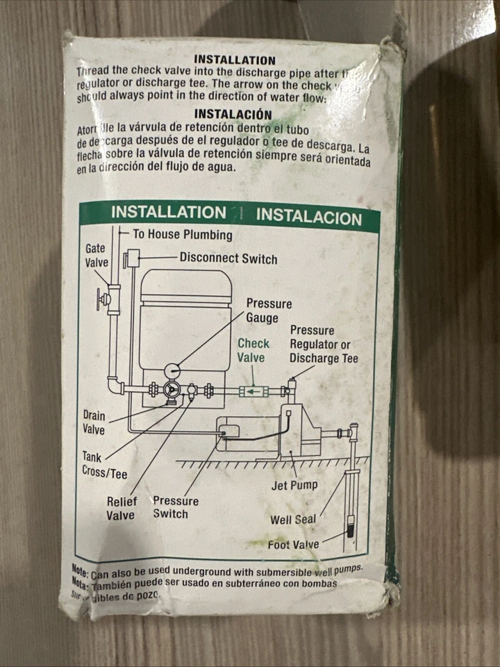 2" Brass Spring Check Valve Water Source Model  CV-200NL NEW Qty- 3 - Image 3 of 4