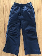 CHILDRENS PLACE NYLON SNOW PANTS WINTER LINED BOYS GIRL NAVY BLUE SM 5 EXCELLENT