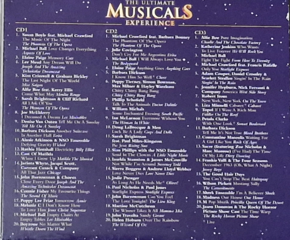 The Ultimate Musicals Experience - 3 CD Box Set - Image 2 of 2