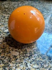 Vtg Faberge Straw Hat Perfumed Dusting Bath Powder Orange Round Shaker Bottle 