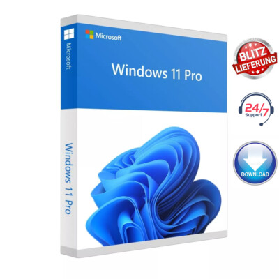 Microsoft Windows 11 Pro Vollversion Aktivierungsschlüssel E-Mail Key & Download