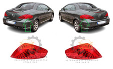 NEW FOR PEUGEOT 307 CC 2003 - 2008 REAR OUTER TAIL LIGHT LAMP PAIR SET