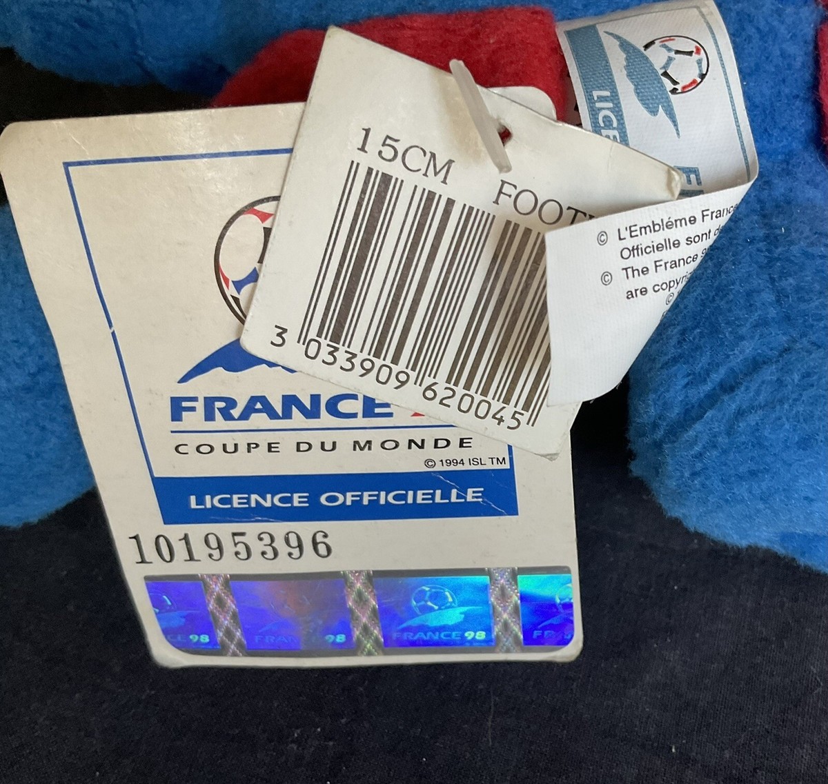 2pc FOOTIX France 98 Mascot FIFA Football World Cup Plush Doll