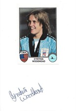 Cynthia Woodhead Autogramm signed 10x15 cm Karteikarte