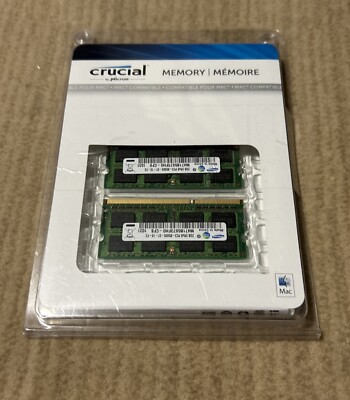 Crucial by Micron Apple Mac Compatible Memory 4GB (2GB x 2) Kit.