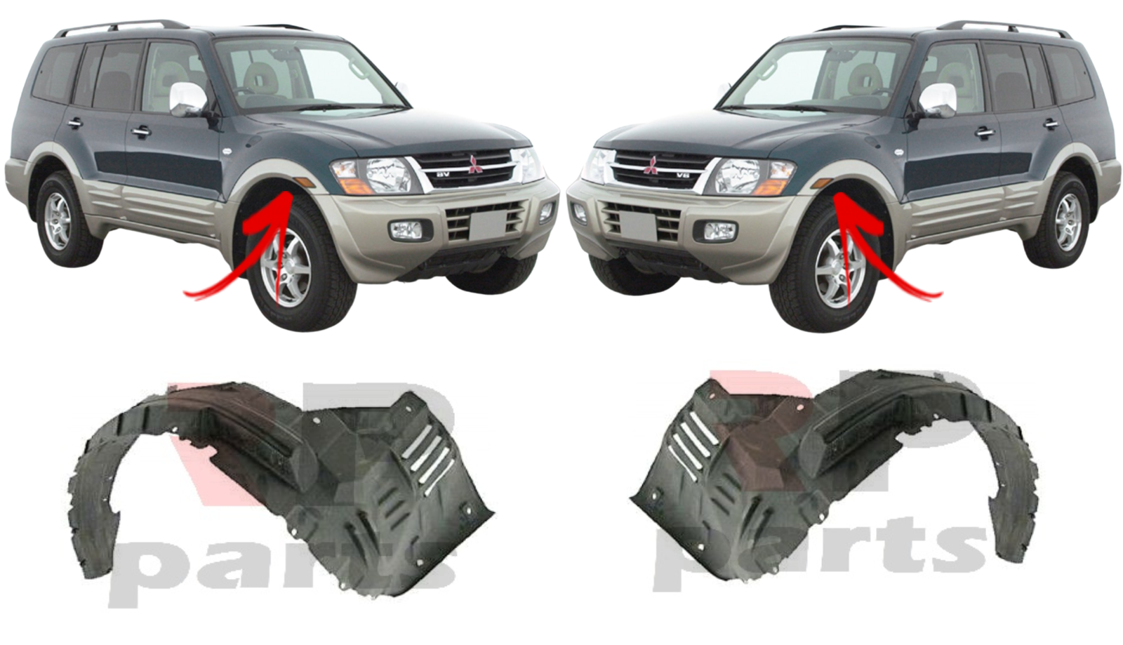 Parafanghi Interni Posteriori Quadratec Per Jeep Wrangler JL - Foto 7