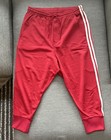 Y-3 Adidas Men's 3 Stripe Track Pants - Chili Pepper Red Undyed Relaxed Fit