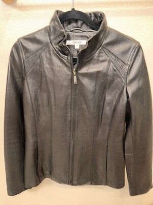 dkny leather jacket women Australia
