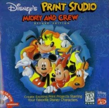 Disney's Print Studio: Mickey and Crew Deluxe Edition PC CD cartoon characters