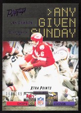 2021 Panini Prestige Len Dawson Any Given Sunday Xtra Points Purple /149 #AGS-LD