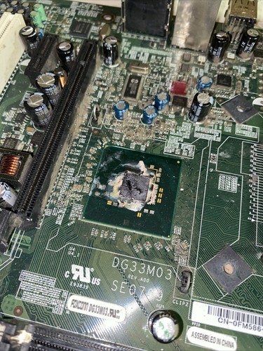 (TAL CUAL) Placa madre Broken Foxconn G33M02 Rev A00 LGA775 Mid-ATX con PINES DOBLADOS - Imagen 6 de 7