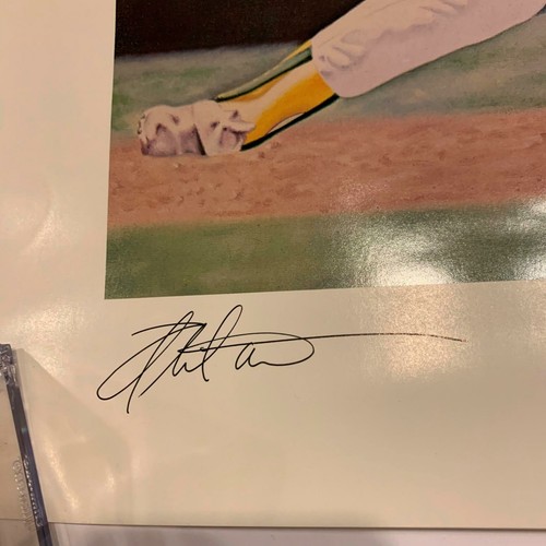Rare Mark Mcgwire Rookie Signed Artist Proof 22x28 Lithograph With JSA COA - Picture 4 of 4