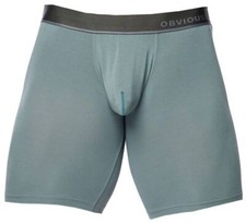 Obviously Mens PrimeMan Boxer Brief 9inch Leg - Slate Grey