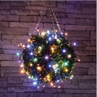 FESTIVE Christmas 25 LED multicoloured fairy decorative lights set XMAS OUTDOOR - TIMER