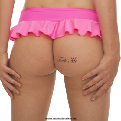 5 x ''Punish Me'' ''Fuck Me'' Tattoo Schriftzug in schwarz - Sexy Kinky Tattoo (5)