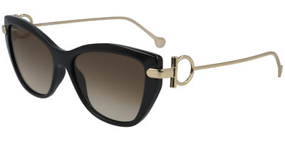 Ferragamo Women's Black Cat Eye Sunglasses - SF928S 001 - Italy